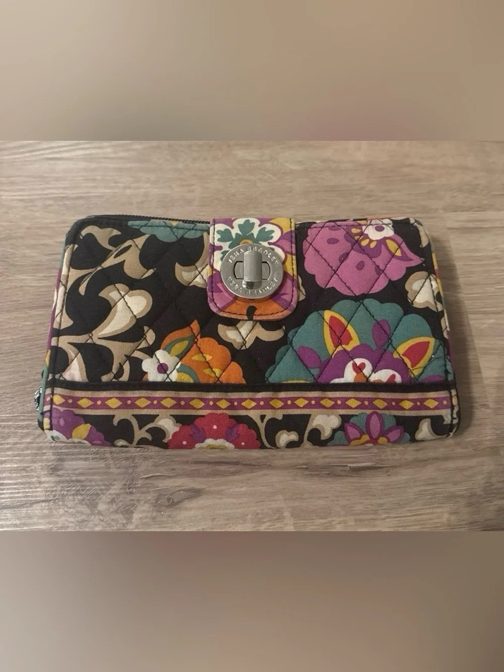 Vera Bradley Turn Lock Wallet in Suzani